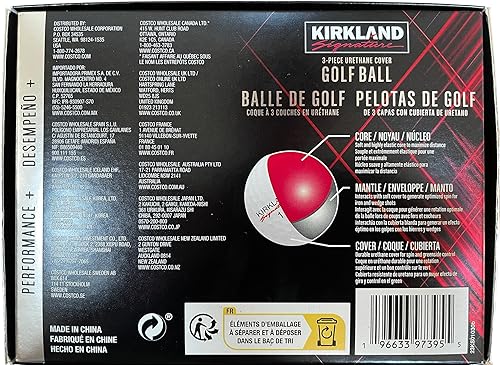 Miniatura 2 de Kirkland Signature - Pelotas de golf (3 piezas, cubierta de uretano), 12 pelotas de golf