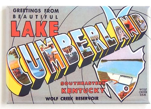 Greetings from Lake Cumberland Kentucky - Imán para nevera (2 x 3 pulgadas)