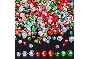 Sparkling Red Christmas Beads for Enchanting Holiday Crafts
