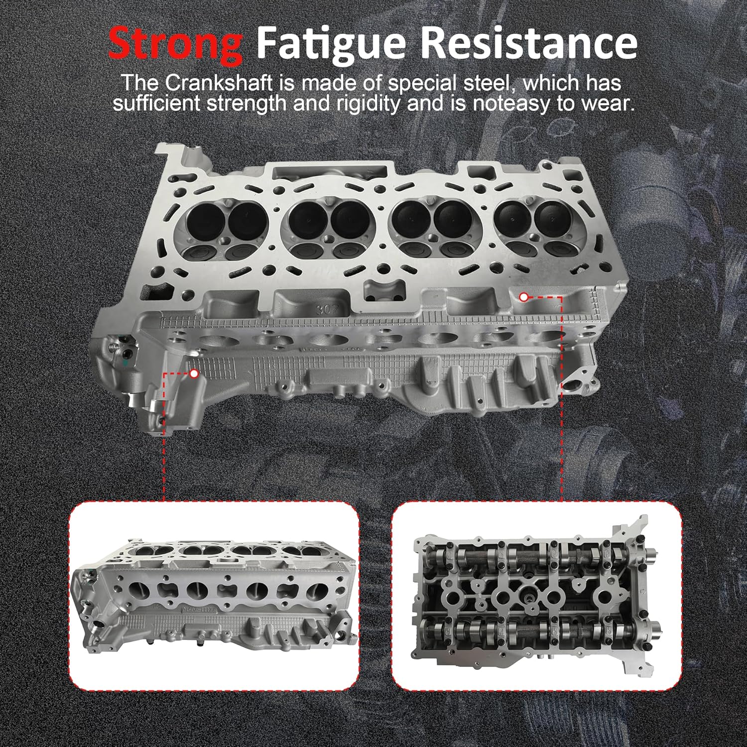 2.4 G4KJ Engine Cylinder Head Assembly Fit for Hyundai Santa Fe Sonata Kia Optima Sorento 2.4L 2012-2015 Replaces # 420Z4-2GH00 221002G571