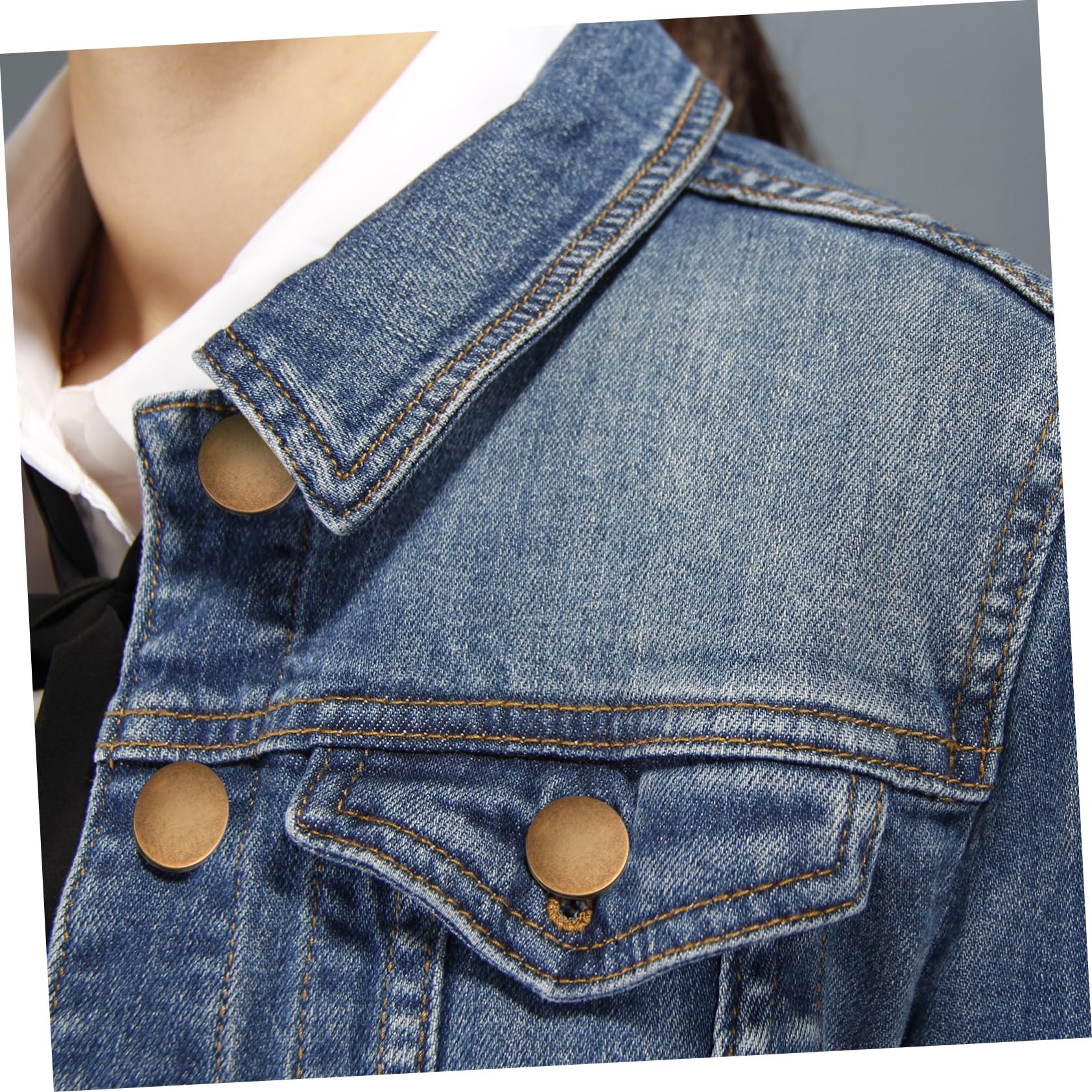 SHINEOFI 5 Set Di Bottoni Automatici Per Jeans Senza Cuciture Regolabili Per Cintura Chiusure in Tessuto Riutilizzabili 30 Pezzi * 5