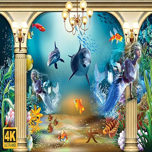 Aquário 4K Deslumbrante Subaquático com Música Relaxante - Recifes de Coral & Vida Marinha Colorida