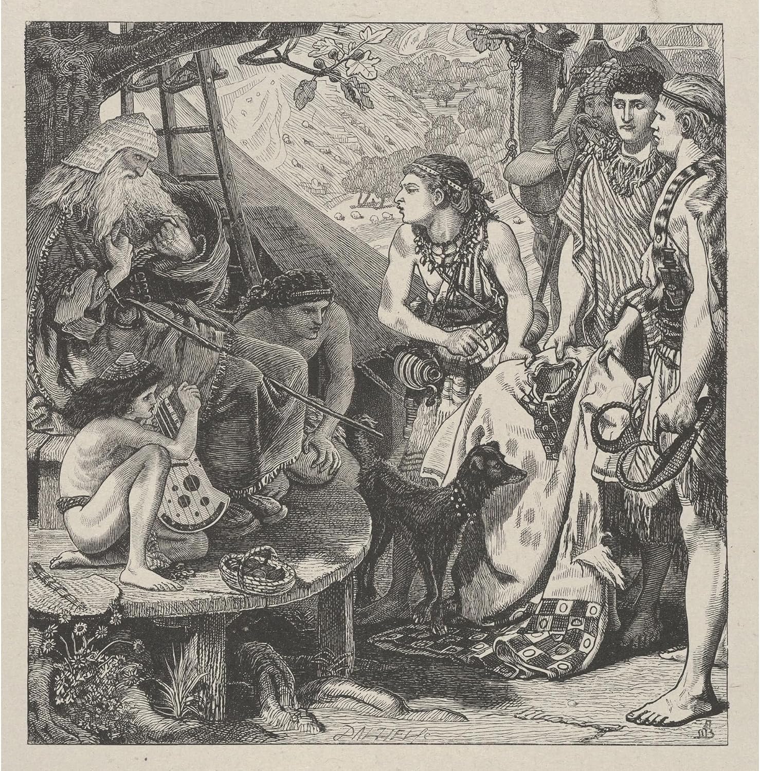 ArtDirect Joseph's Coat (1864-81) Unframed Art Print Giclee Poster by Ford Madox Brown - Ready for Framing with Customization Sizes 8x8, 11x11, 16x16, 24x24, 36x37 and 48x49 inches