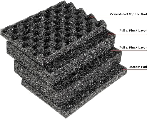 Miniatura 5 de Eylar Funda protectora rígida para cámara a prueba de agua y golpes con espuma, estándares TSA 9.12 pulgadas 7.56 pulgadas 4.37 pulgadas (blanco)