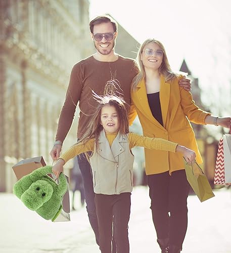 Miniatura 5 de DolliBu Bolso de peluche de cocodrilo, bolso de peluche súper suave para accesorios de niños, bolsa de mano para niños, bolsa de juguete, juego de