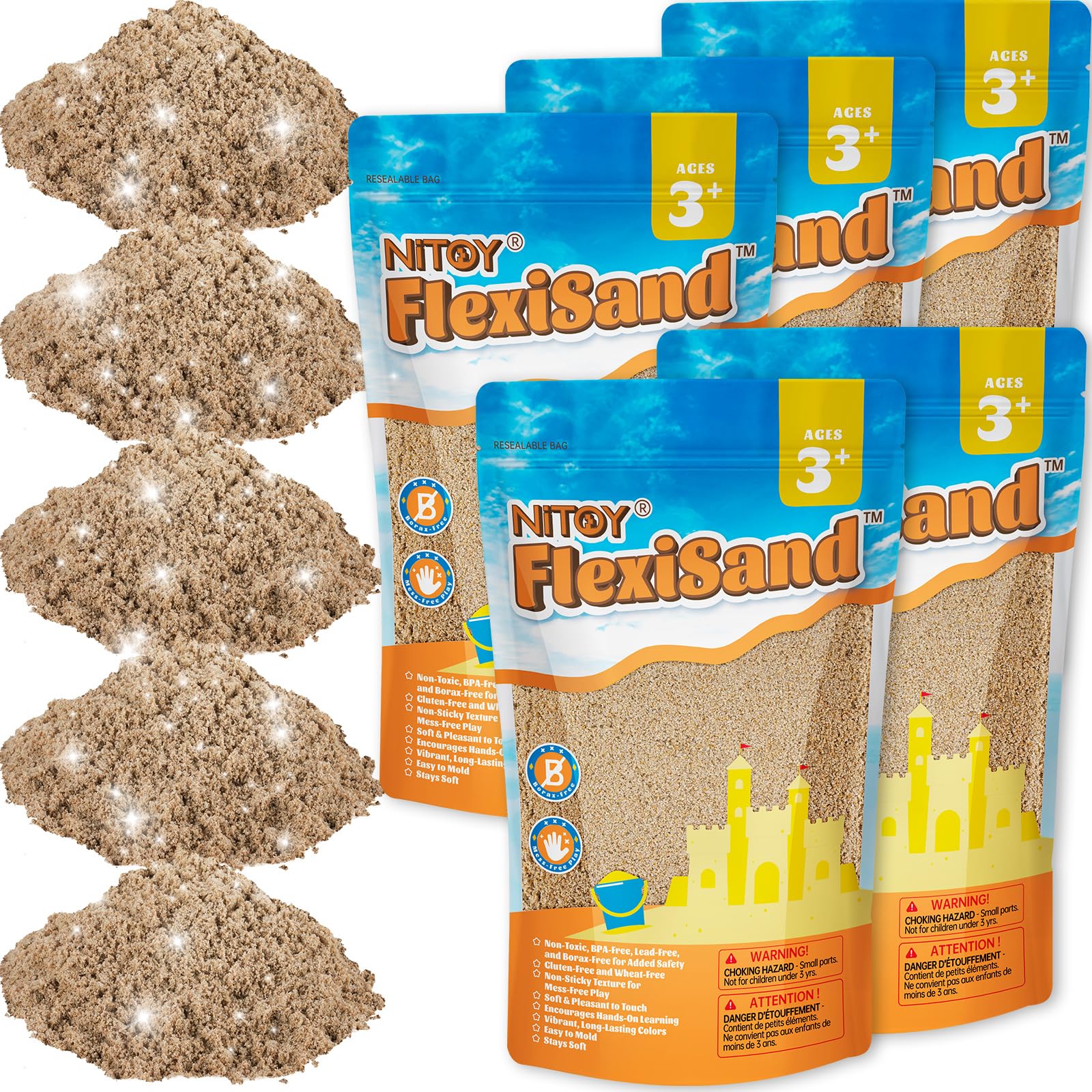 NiToy Play Sand (5 kg, Dark Yellow)