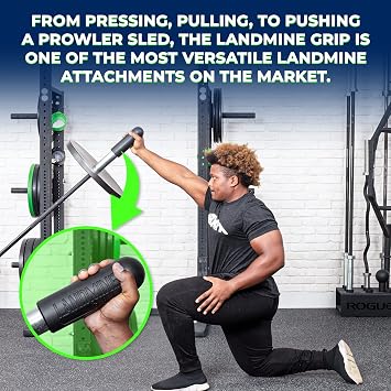 ABMAT Landmine Grip Improve Your Grip and Protect Your Hands During Landmine Exercises - Perfect for Trigger Point Release and Body Tempering