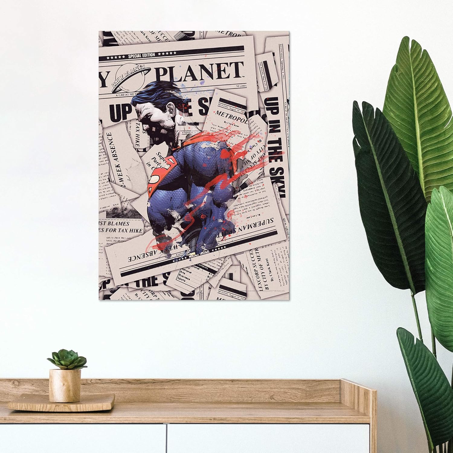 MIGHTYPRINT DC Comics - Superman - Daily Planet – Durable 17” x 24 Wall Art – NOT Made of Paper – Officially Licensed Collectible MP17240498