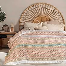 Dahab Luxury Home Julie Zizinia Cotton Coverlet, 220 cm × 240 cm Size, Drawing 4