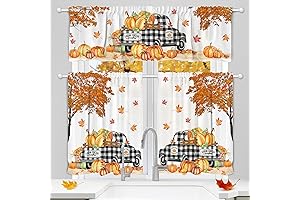 Fall Vibes Kitchen Curtains and Valances