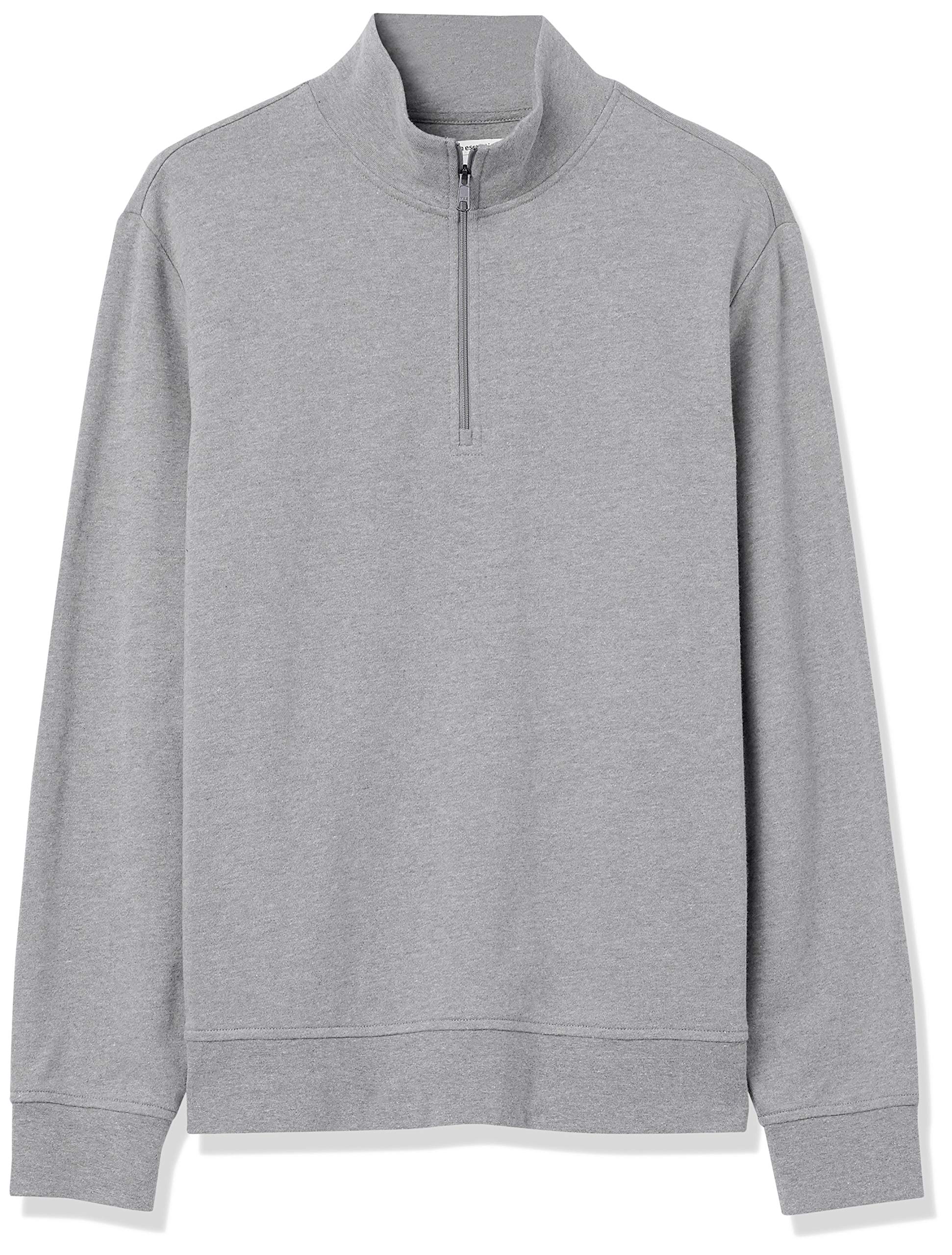 Amazon Essentials Mężczyźni Lekka bluza z półgolfem i krótkim zamkiem z tkaniny French Terry