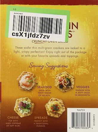 Crunchmaster Oven Baked Crunchy Multi-Grain Crackers, 28 Ounce by Crunchmaster