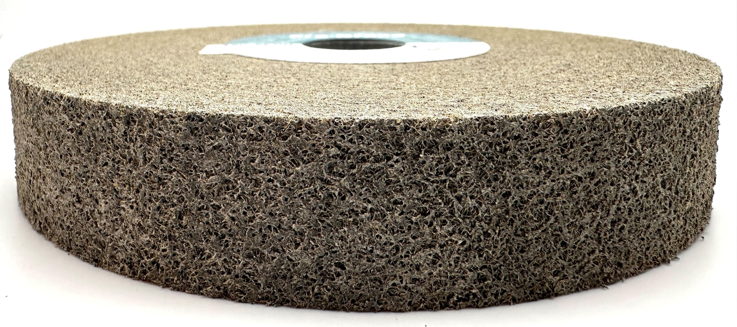 EXL - Rueda de desbarbado, 6 x 1 x 1 pulgada, grano fino 9S, carburo de silicio, rueda de desbarbado, acabado y pulido de metal, contorneada, 05132 (paquete de 1)