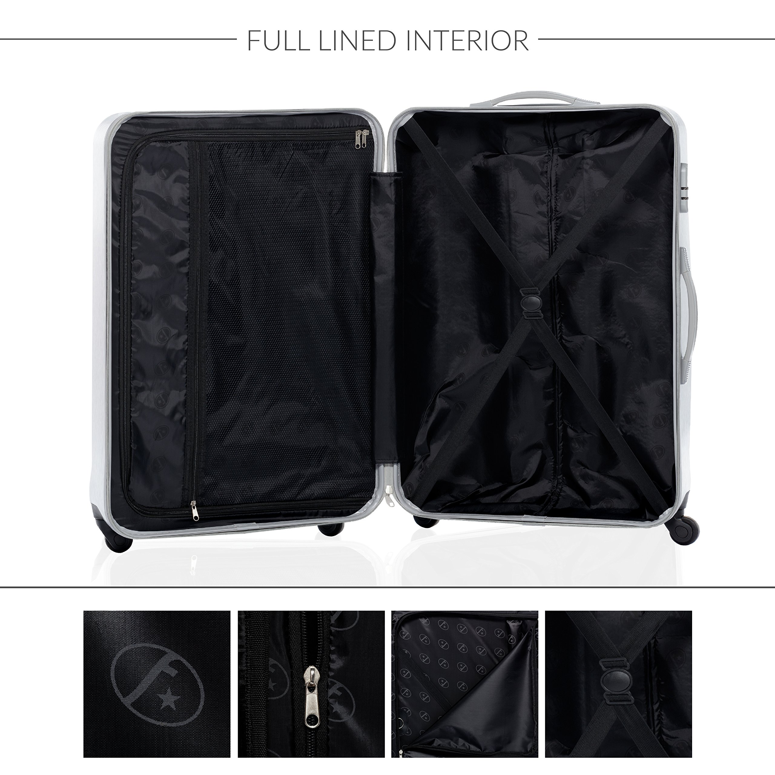 FERGÉ Set valises Trolley Marseille | Bagages Rigide 4 Roues 360 degrés |Valises Voyage léger Vacances