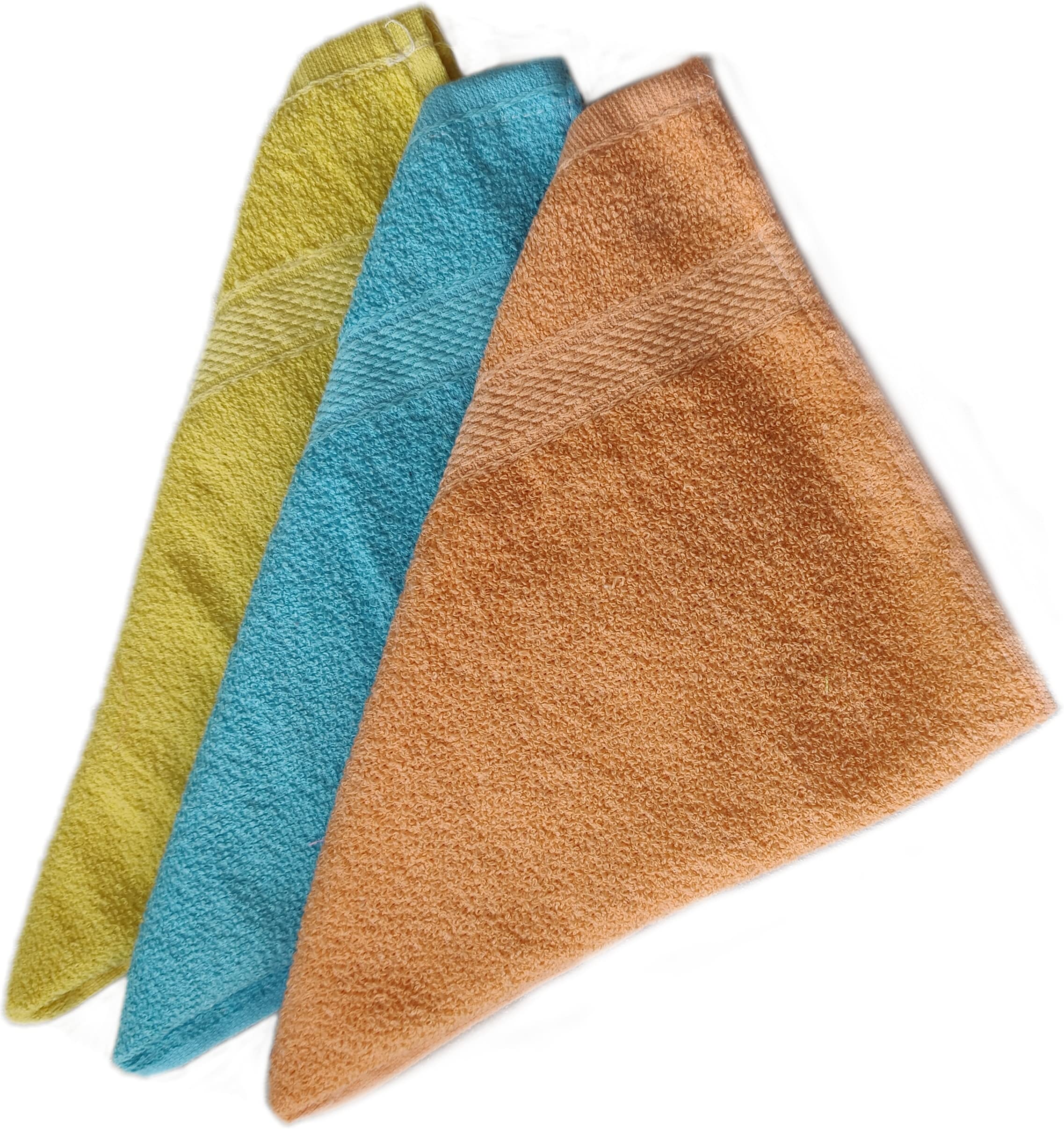 SaffronMist 100% Cotton Plain Hand Towels Set of 3 - Multicolor - Ultrasoft & Absorbent Hand Napkin - Small Towel for Face Gym Spa, 10 x 18 Inches (Pack of 3 - Multicolor),250 tc (B0B3W2HM3B) Amazon Price History, Amazon Price Tracker