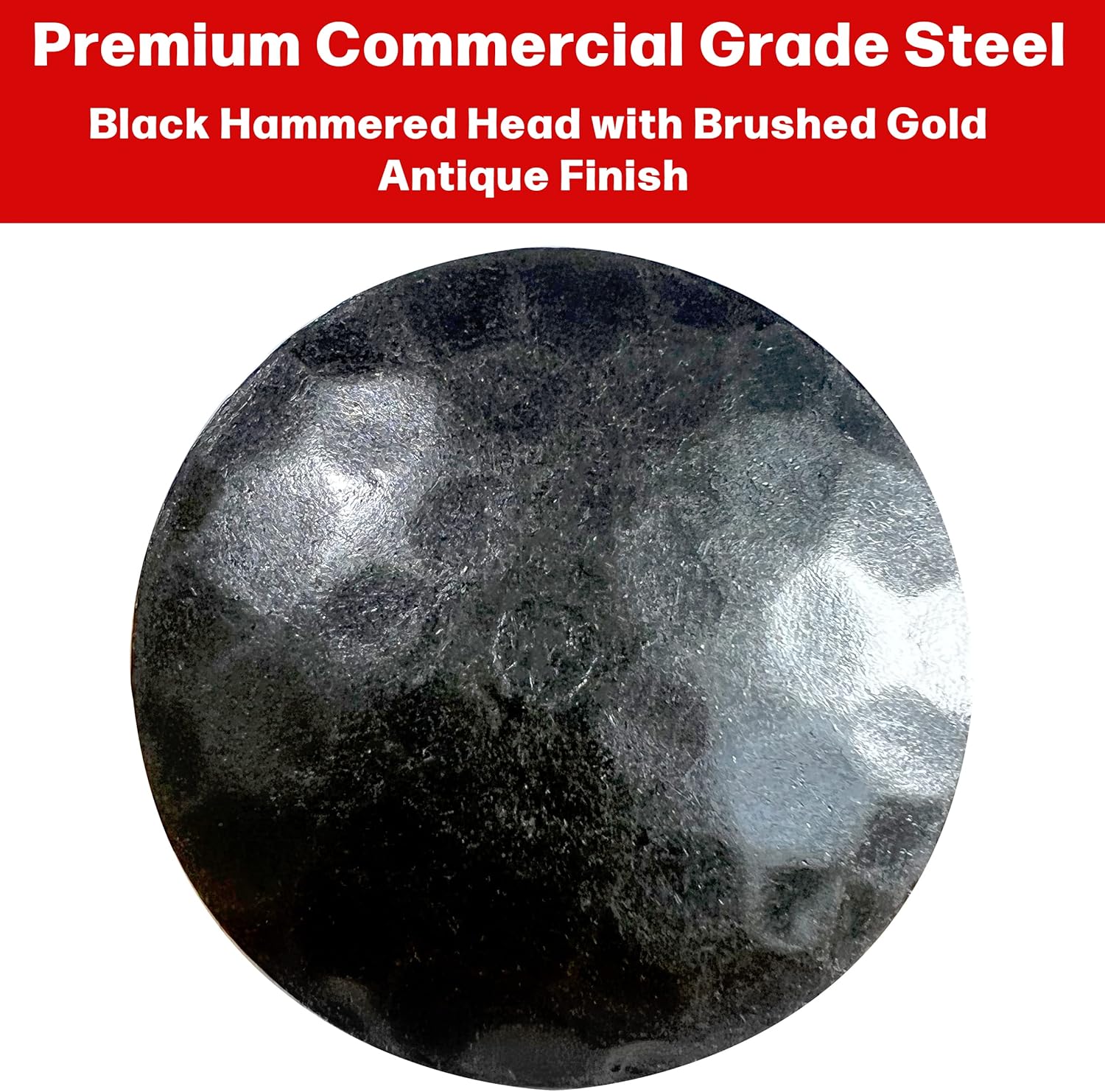 25 Pack- 1.75 Inch Iron Clavos Decorative Nails Screws Forged Hammered Door Nails Wood Furniture Upholstery Tacks Rustic Antique Forged Finish by Sidco Supply