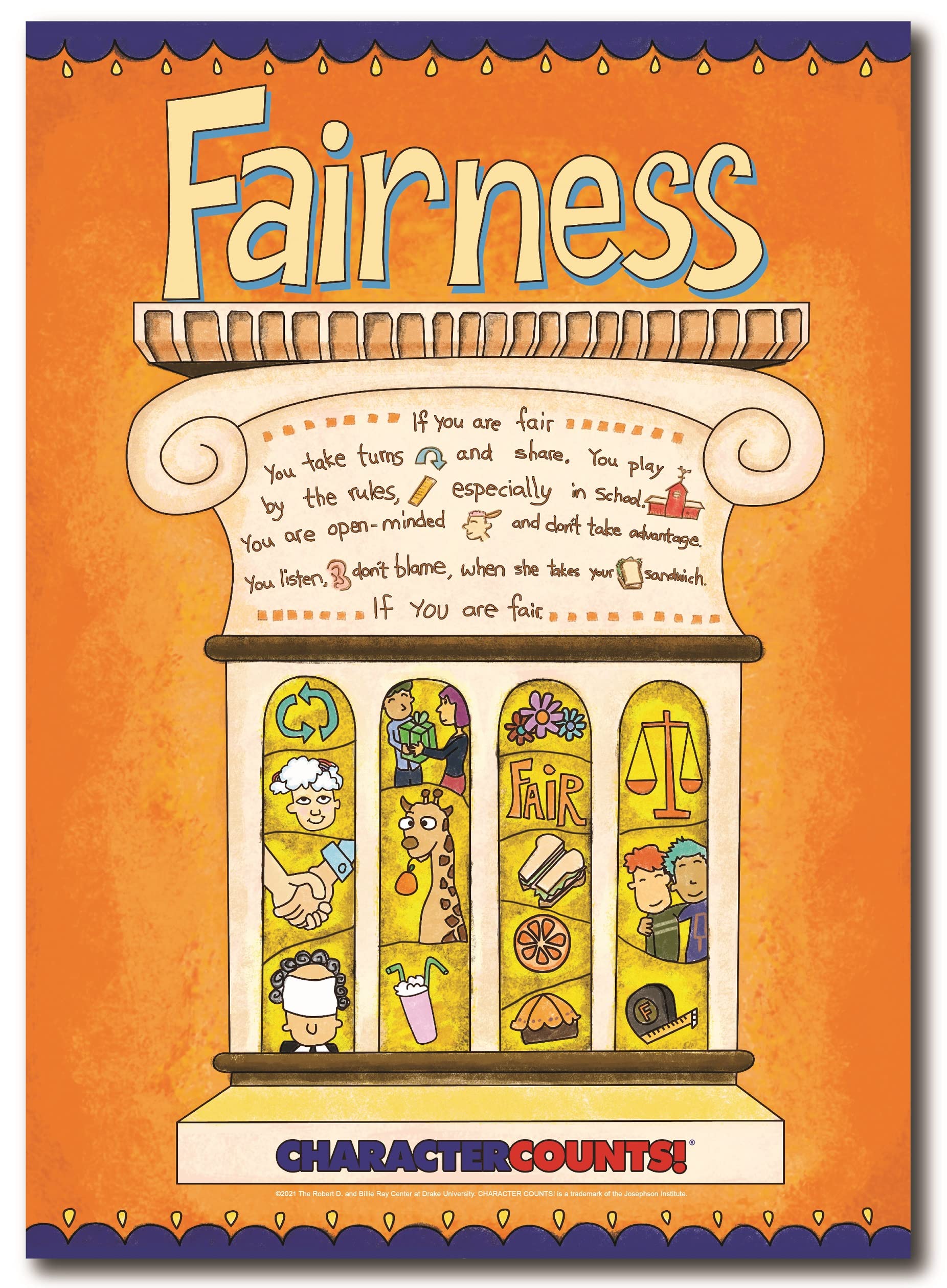 CHARACTER COUNTS! Six Pillars Vibrant Posters (3 Sets of 6) - Image 5