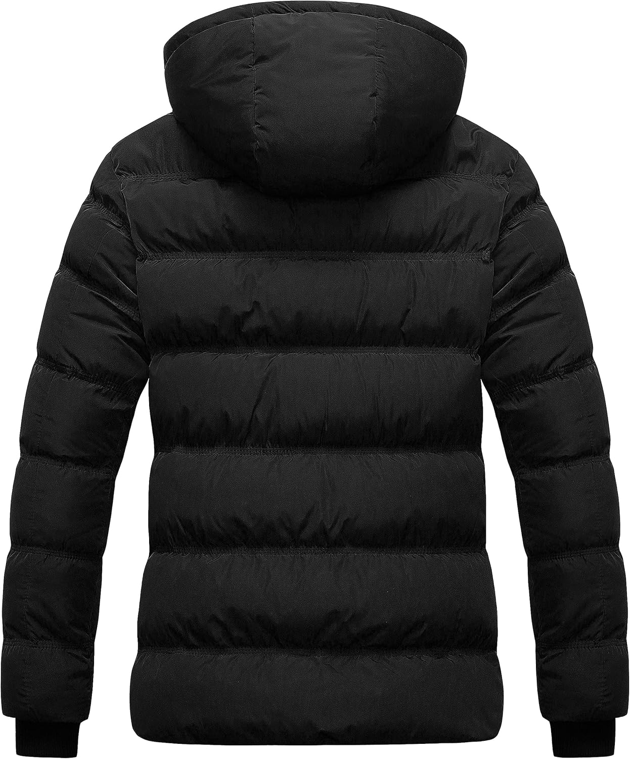 CREATMO US Women's Warm Winter Coat Waterproof Ski Jacket Padded Puffy Overcoat With Detachable Hood - Image 2