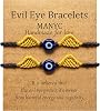 MANYC Handmade Evil Eye Bracelets Adjustable String Amulet for Women Men Teen Boys Girls