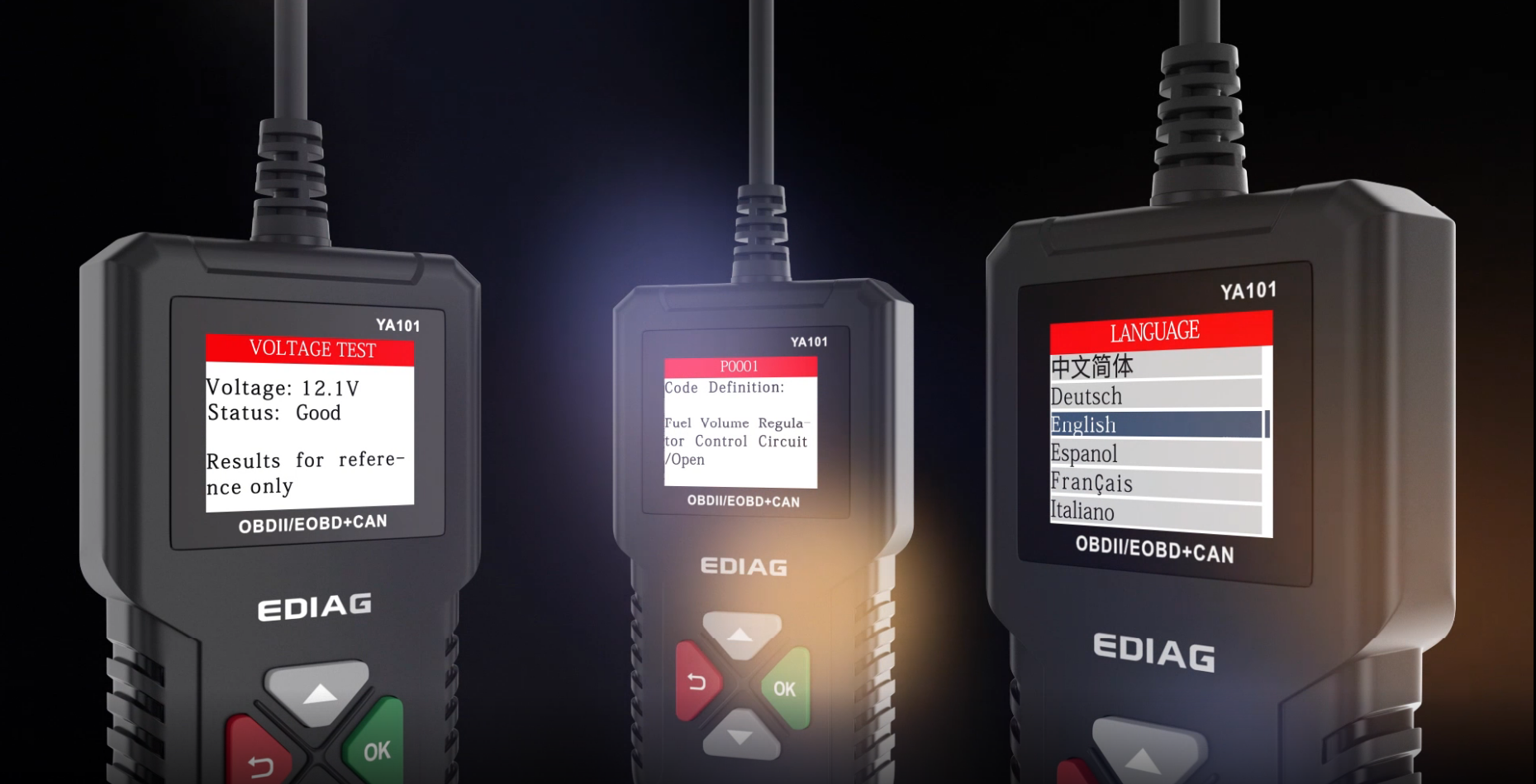 Scanner per auto OBD2 Strumento di diagnostica per auto Lettore per auto Lettore OBDII francese
