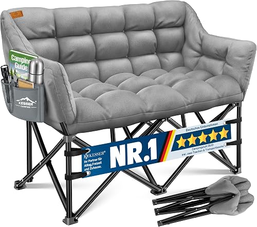 ® Canapé de camping pliable pour 2 personnes KESSER