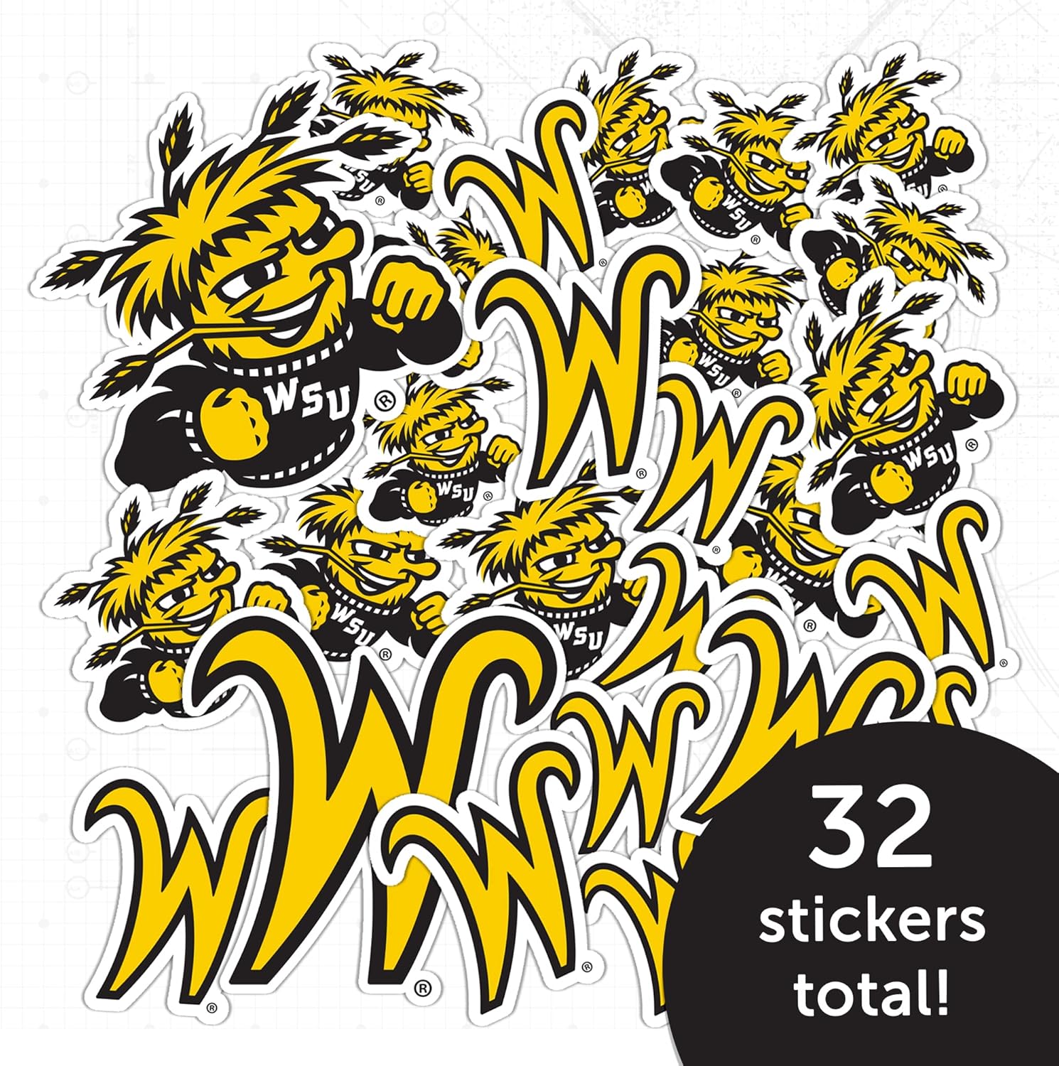 Desert Cactus Wichita State University Sticker WSU Shockers Sticker Vinyl Decals Laptop Water Bottle Car Scrapbook T1 (Type 1-1) - Image 5