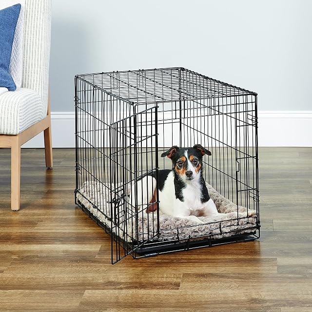 Foto 2 de 7 de New World - Jaula plegable de metal para perros de 76 cm, seguridad mejorada, incluye bandeja antifugas…