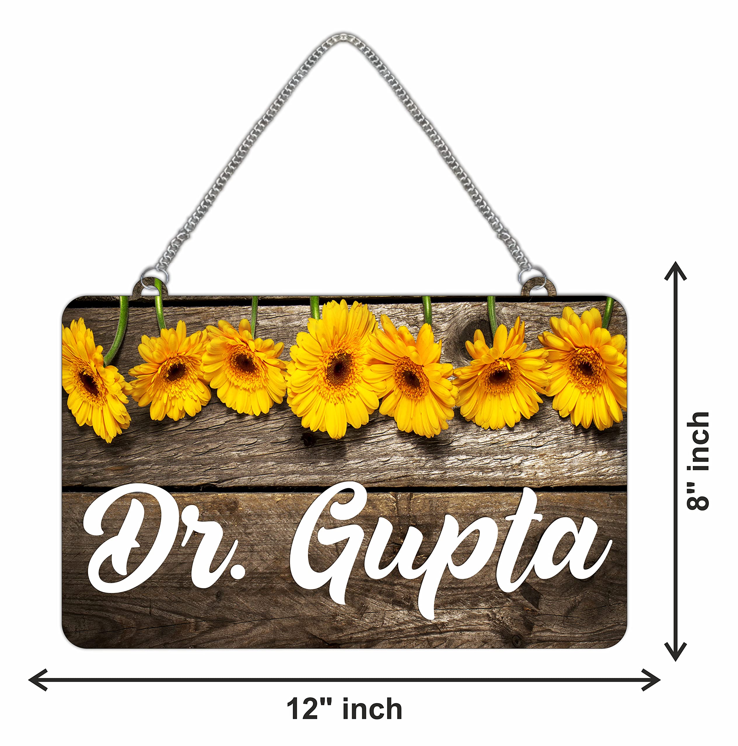 KREEPO Wooden Customized Name Plate Wall Hanging for Home Entrance Door Decor (8x12inch)_a11 3