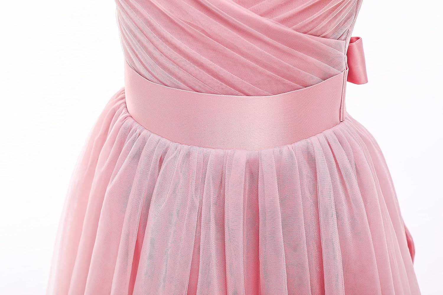 Glamulice Flower Girls Spaghetti Strap Tulle Dress Long A Line Wedding Pageant Dresses Princess Birthday Party Ball Gown
