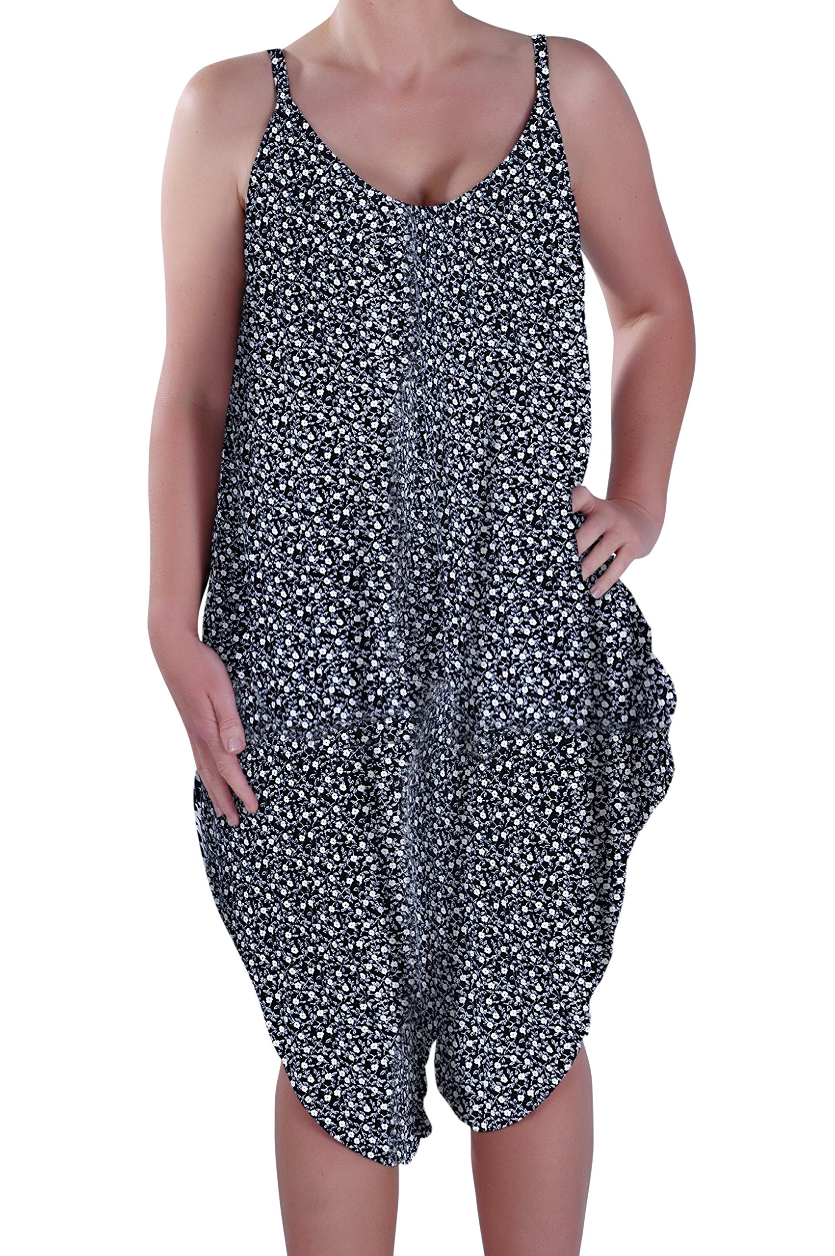 Eye Catch - Womens Lagenlook Strappy Harem Jumpsuit Dress Ladies Trousers Top Playsuit