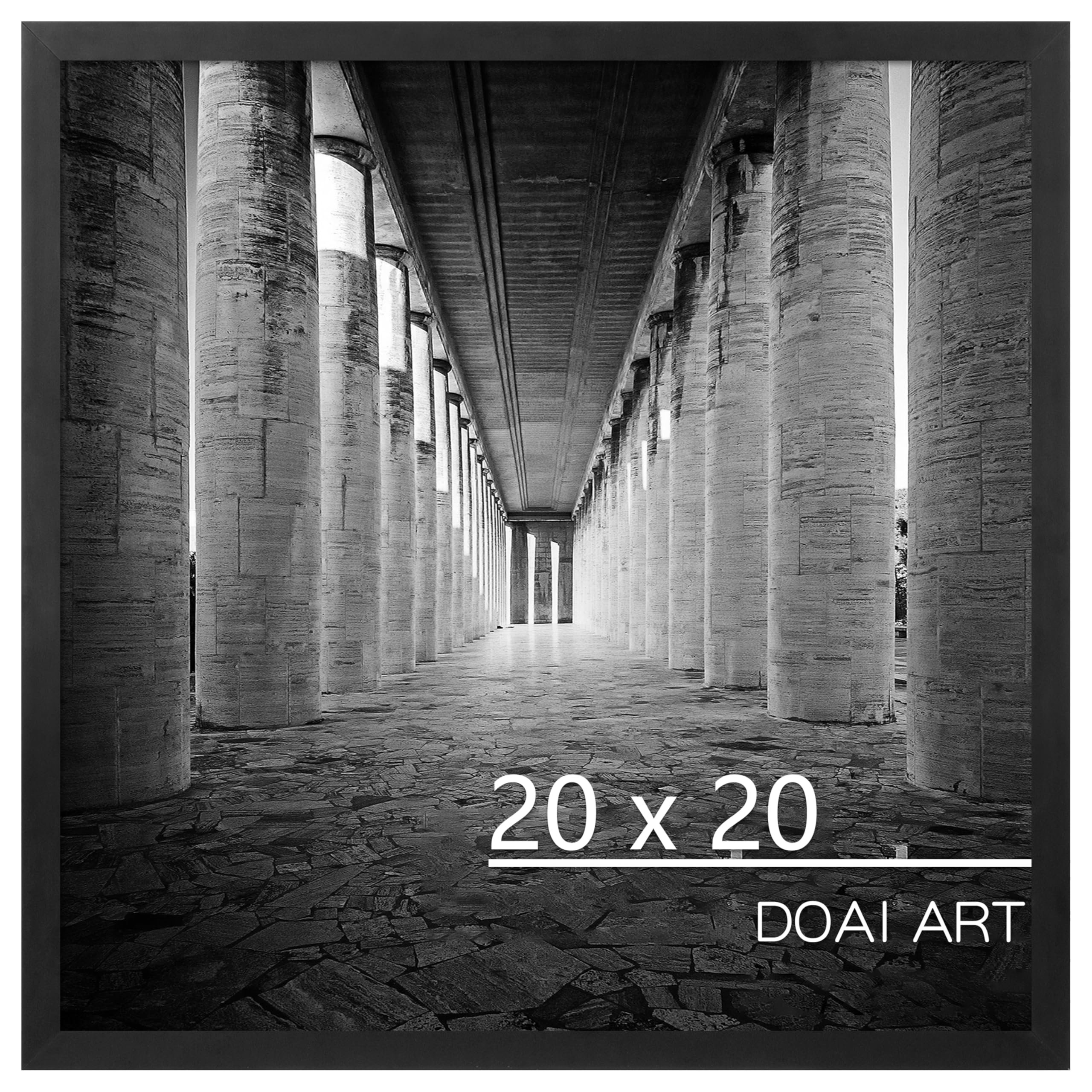 DOAI ART 20x20 Picture Frame Black, Square Poster Frames — image 1