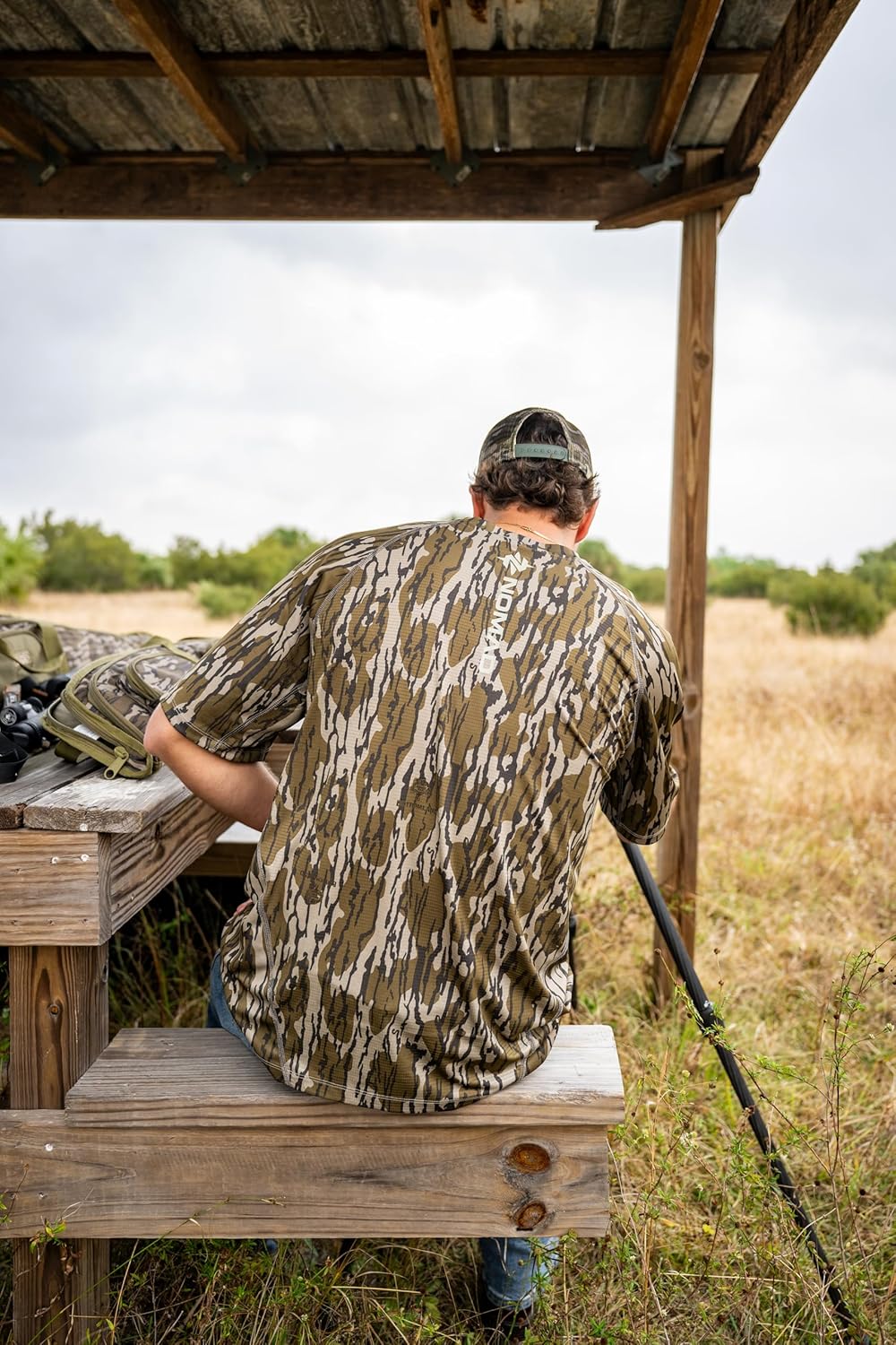 Nomad Men's Mirage Short Sleeve Crew, Performance Hunting Shirt