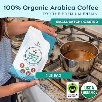 Organic Enema Coffee, USDA Certified, Fair Trade, Made in the USA, 1Lb