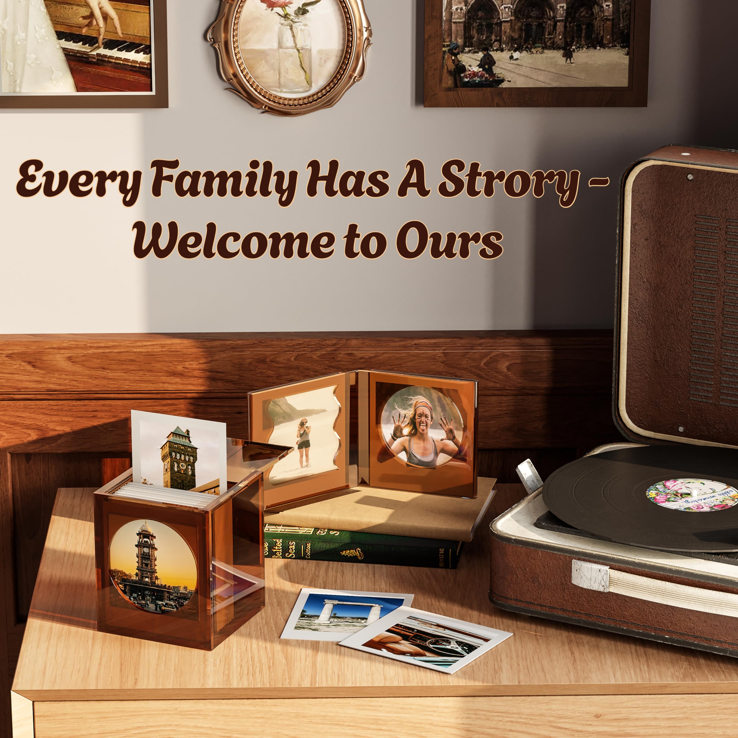 Acryl-Rahmen Für Polaroid & Instax: Aufbewahrungsbox Mit Magnet-Deckel - Ideal Als Hochzeitsgästebuch