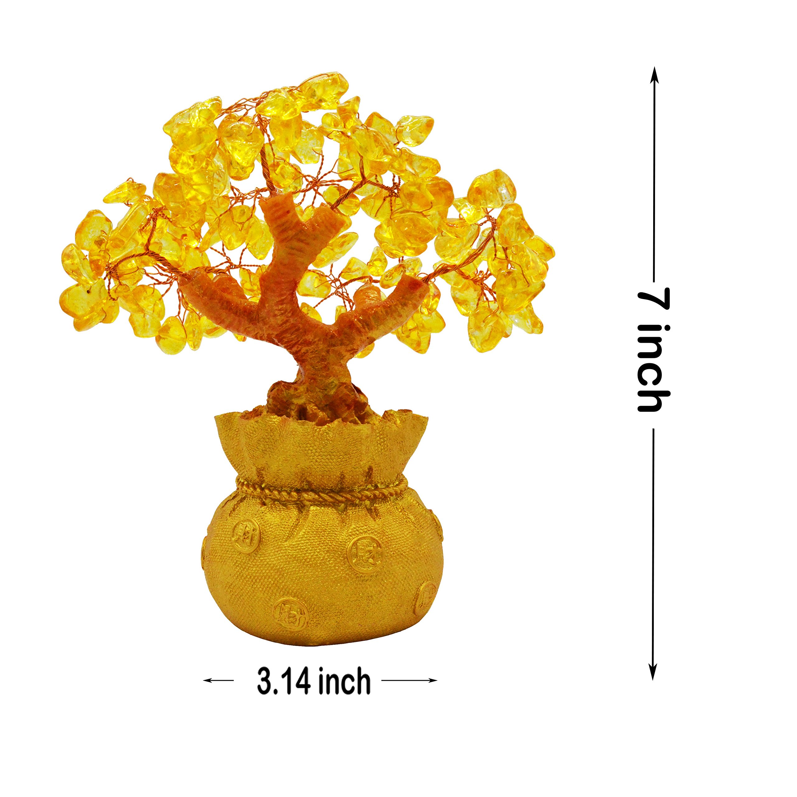 Amazon.com: Omonic 7 Inch Feng Shui Citrine Quartz Gemstone