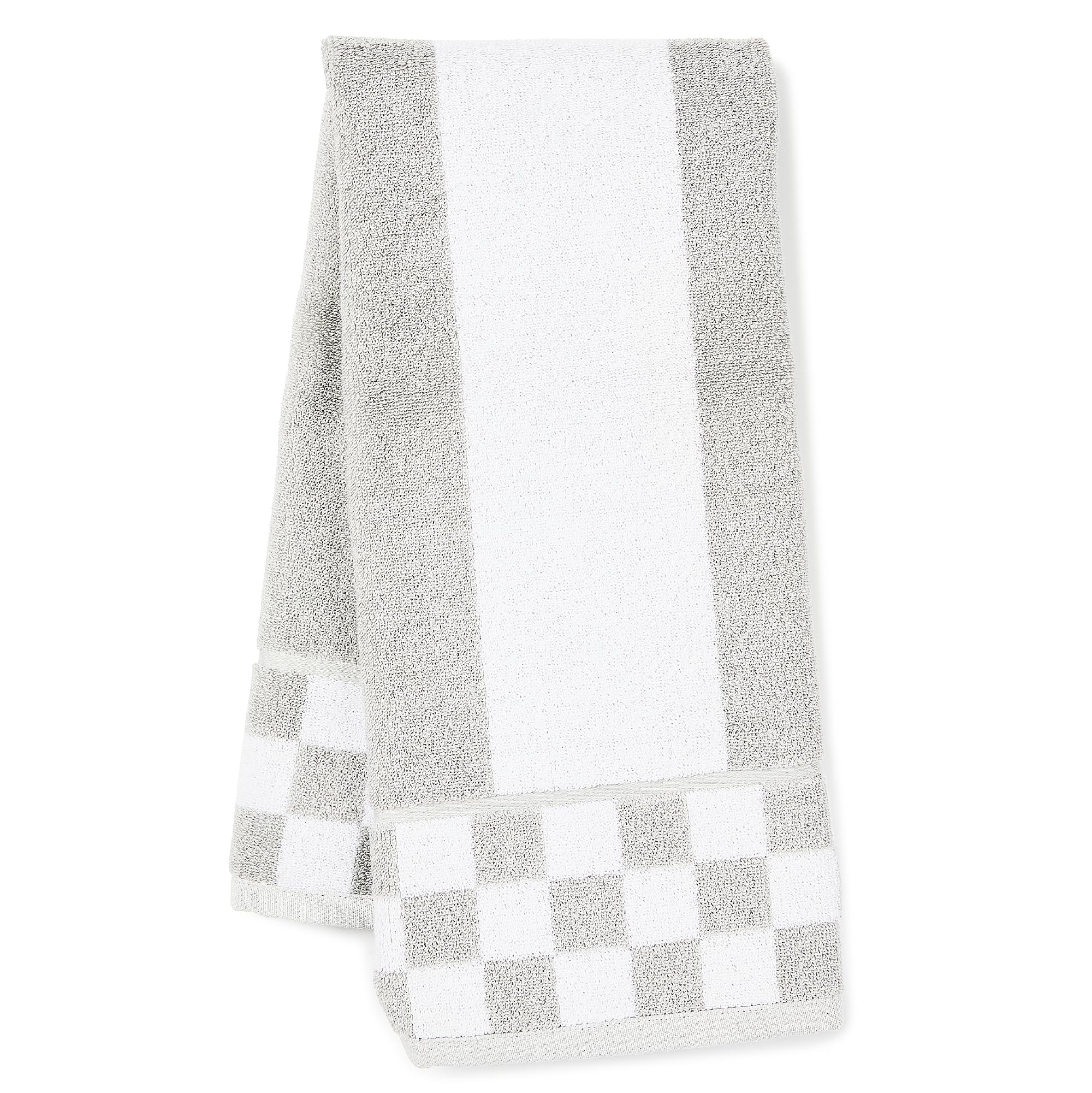 MACKENZIE-CHILDS Hand Towel, Cute Decorative Hand Towel for Bathroom and Kitchen, Gray-and-White Sterling Stripe