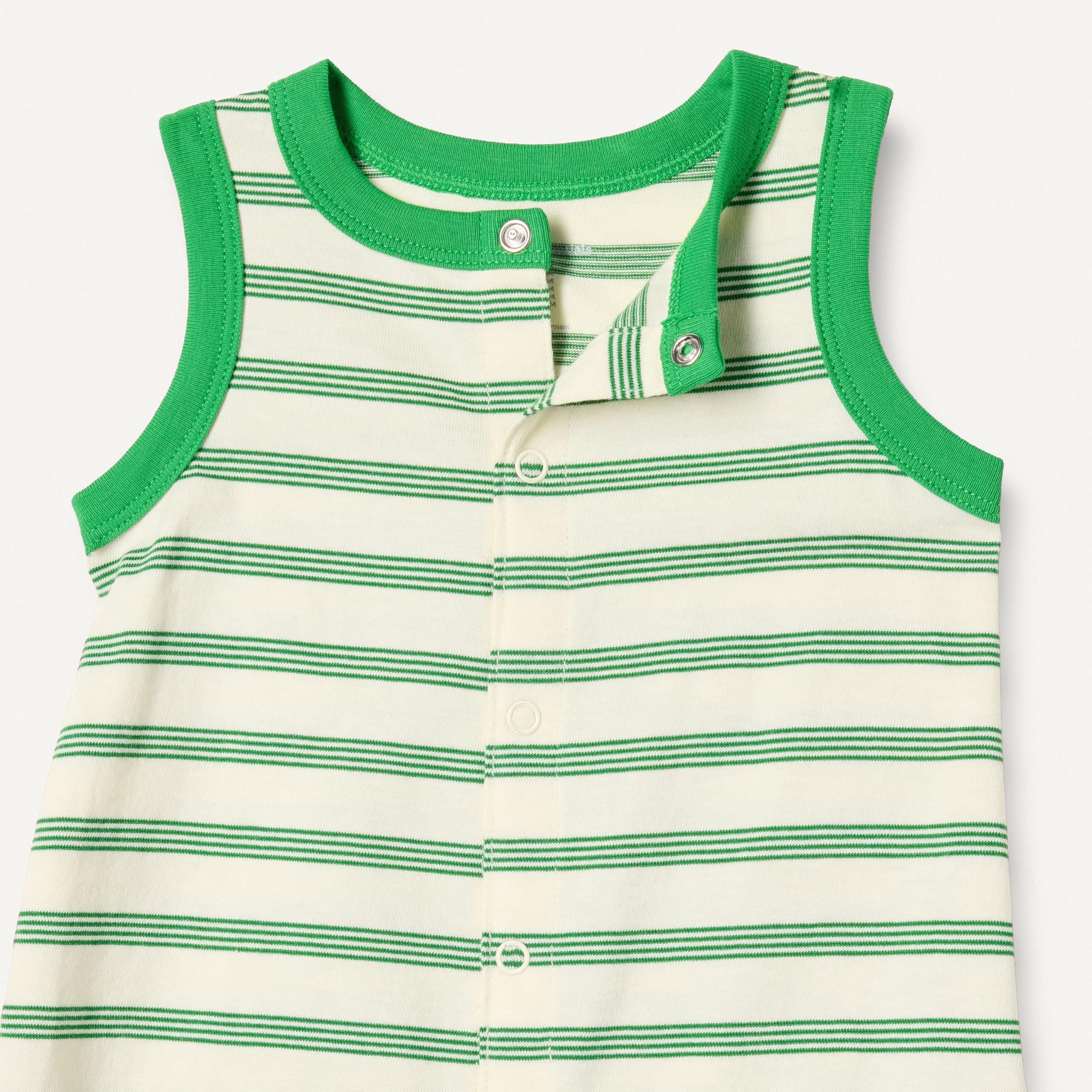 Amazon Essentials Set Tutina Senza Maniche E A Maniche Corte Unisex - Bimbi 0-24, confezione da 2