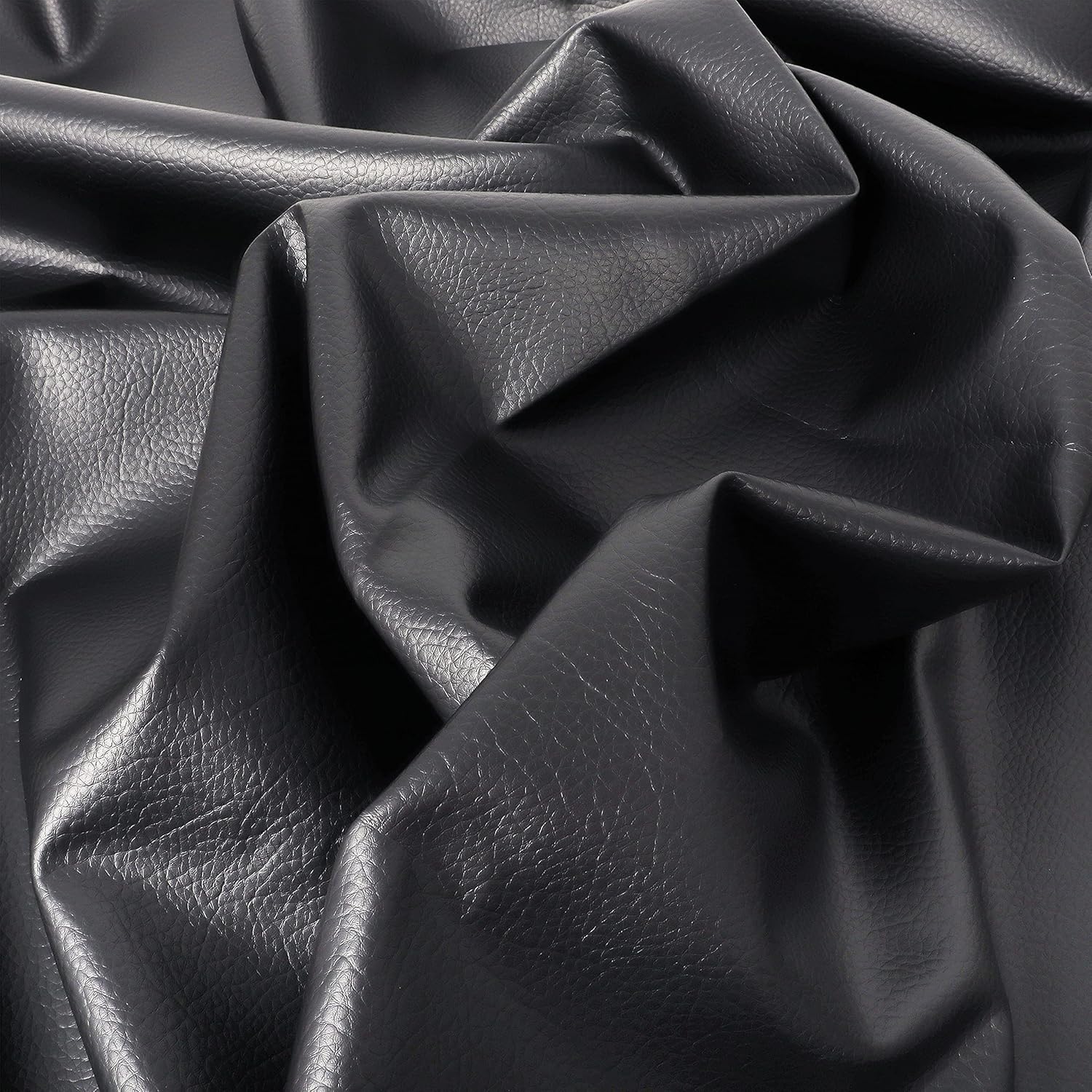 ZAIONE Soft PU Leather Upholstery Fabric By the Half Yard (18"x54