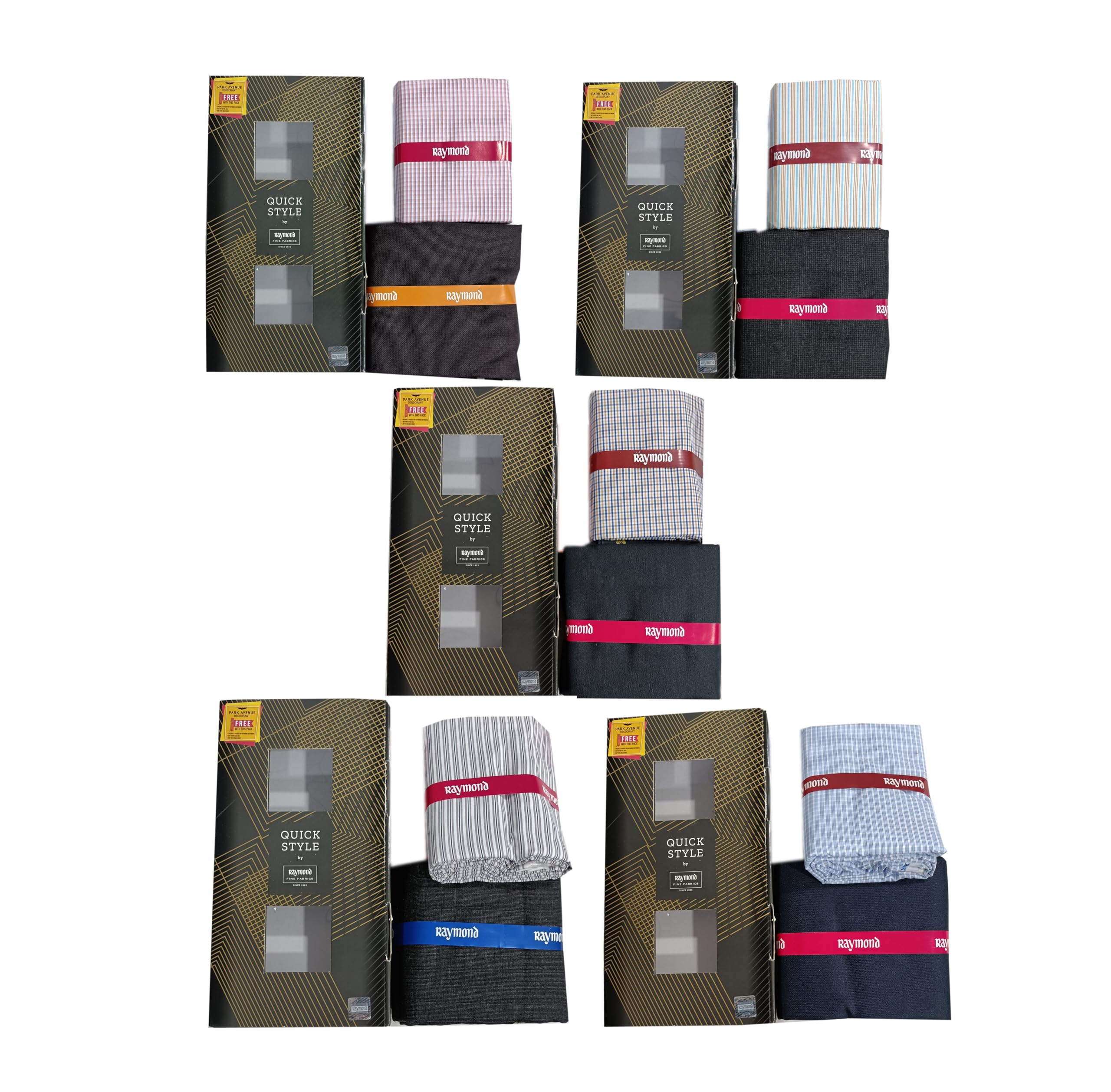 raymond fabrics Shirt & Pant Fabric Combo Pack of 5 | Unstitched Dress Material | Quality Fabric | Ideal for Formal & Casual Wear (Multicolor)-picture-15