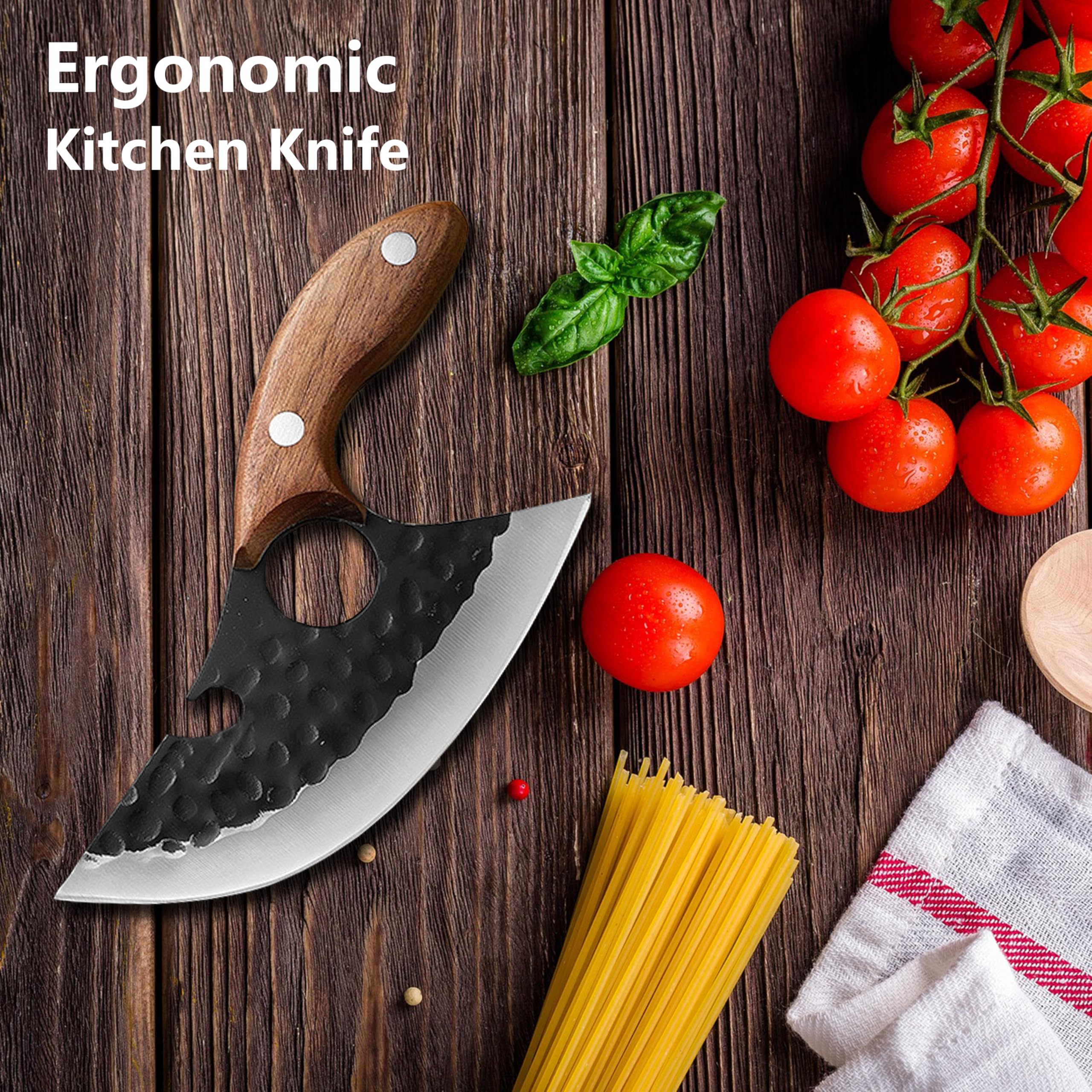 Viking Ulu Knife - Bone Cutting & BBQ Prep -8 Viking Ulu Knife - Bone Cutting & BBQ Prep -8