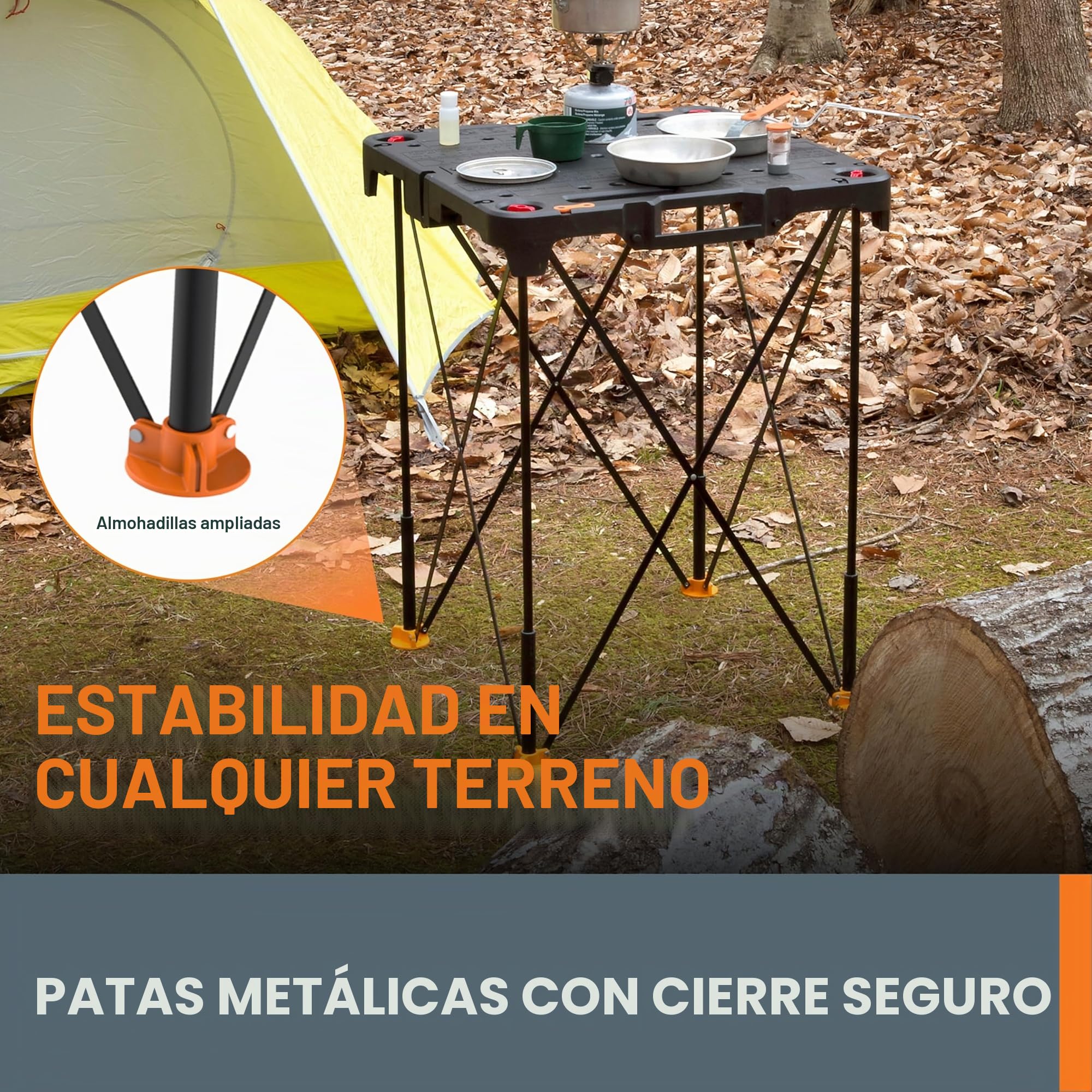 WORX WX066 Sidekick-Mesa de Trabajo portátil, Negro