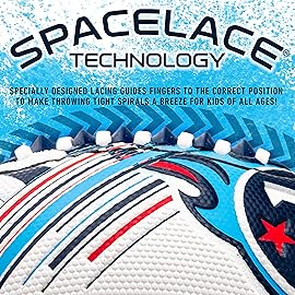 Franklin Sports NFL Tennesseee Titans Football - Youth Mini Football - 8.5 Junior Size Ball - SPACELACE Easy Grip Texture- Perfect for Kids
