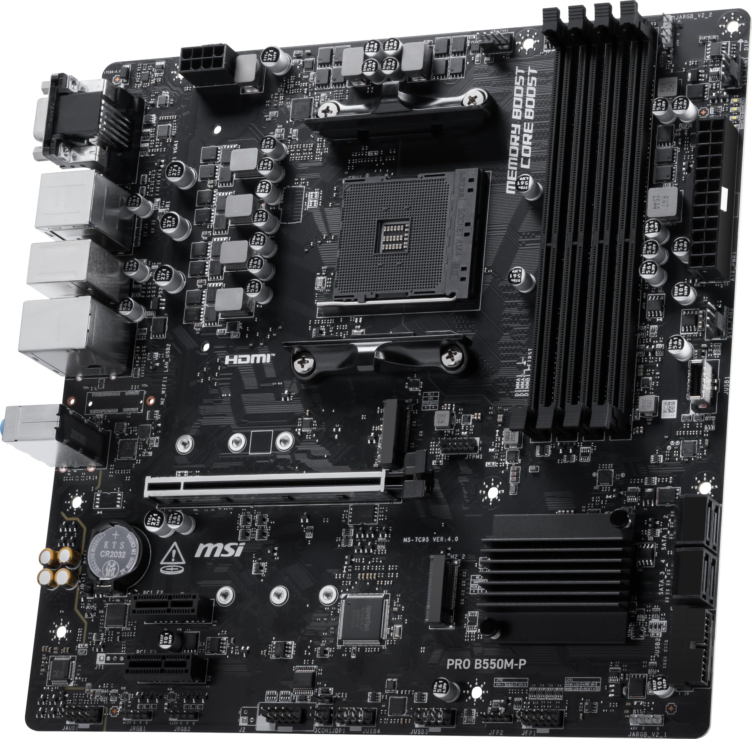 Amazon.com: MSI PRO B550M-P Motherboard, mATX - Supports AMD Ryzen