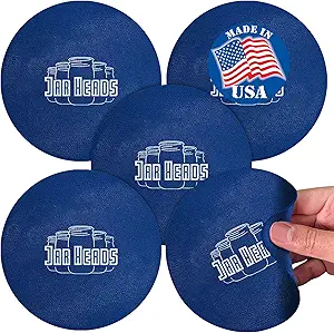 JAR HEADS Rubber Jar Opener Gripper Pad 5 Pack - Thick 5 Inch Grippers for Opening Jars Made in the USA - Jar Opener for Weak Hands & Seniors with Arthritis