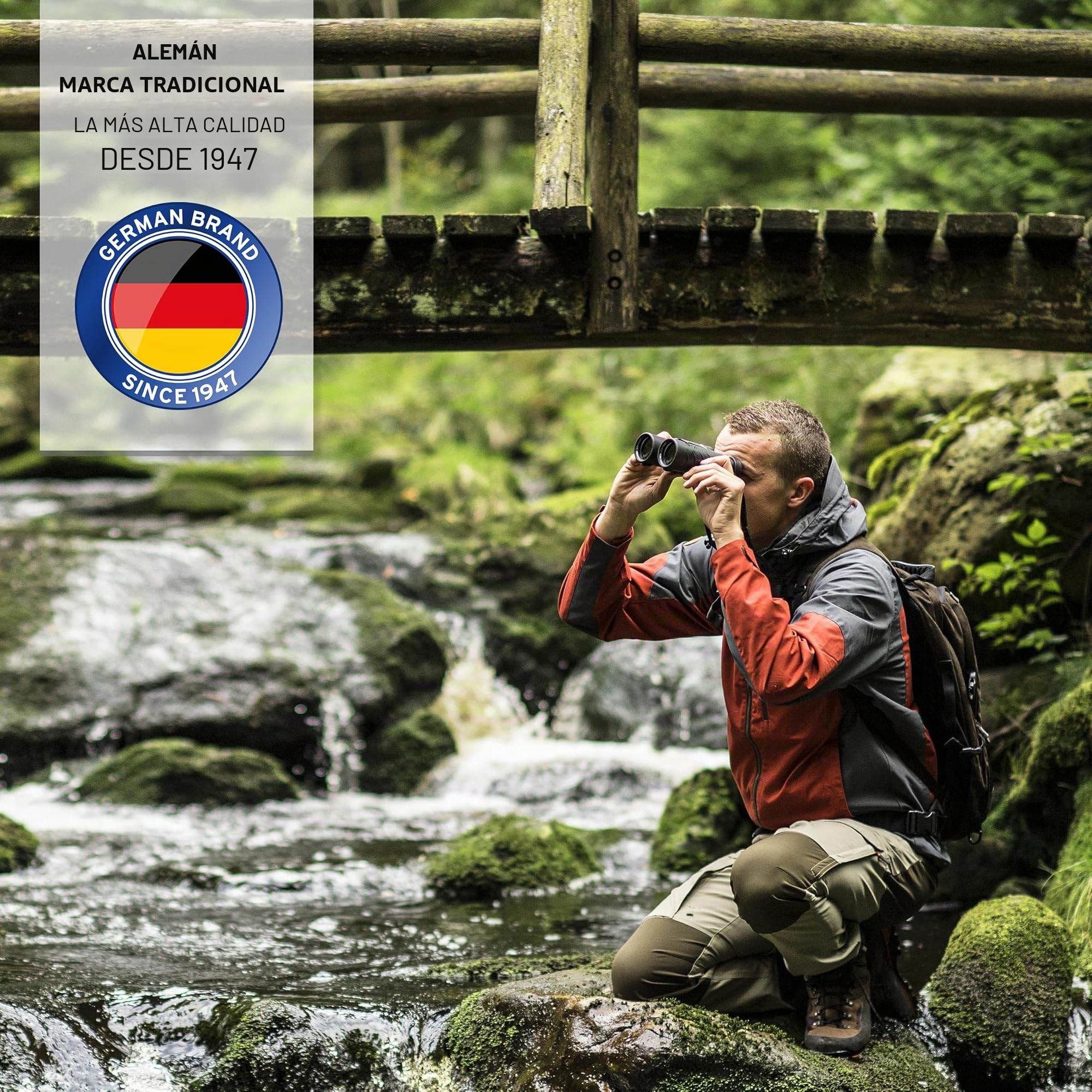 STEINER Prismáticos Safari UltraSharp 10x26 - Óptica de Calidad Alemana, Zoom 10x, Compacto, Ligero, Ideal para Viajes, Senderismo, Deportes y observación de la Naturaleza