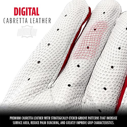 Miniatura 162 de Franklin Sports MLB - Guantes de bateo de béisbol CFX Pro para adultos + jóvenes, béisbol + sóftbol, varios tamaños + colores Negro/Negro