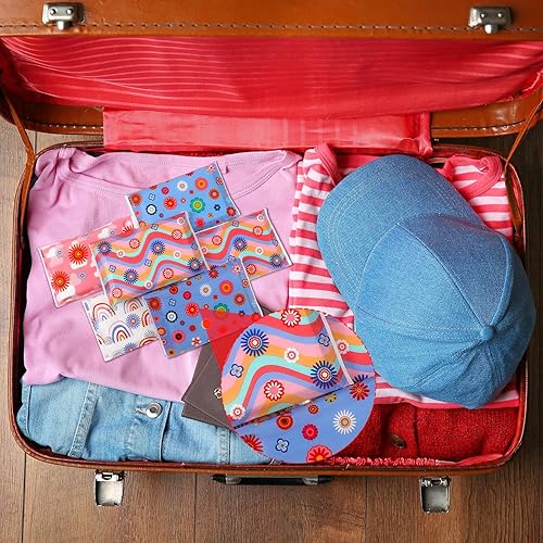 Vista 19 de PerKoop Paquete de 100 pañuelos de bolsillo para viajes, pequeños pañuelos faciales tamaño cartera, papel higiénico para viajes, suministros