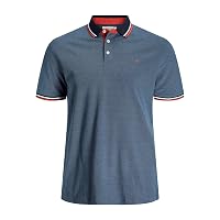 Jack & Jones Polo da Uomo a Maniche Corte in piqué con Punta Paulos