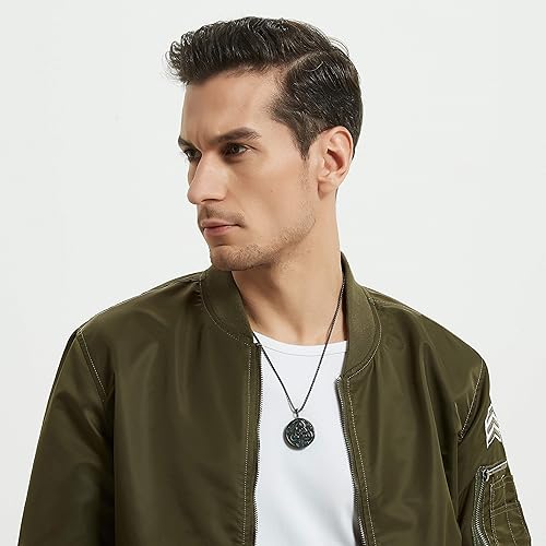 Miniatura 2 de COAI Crystal Neklace Celtic Knot Necklace Black Obsidian Necklace for Men Women