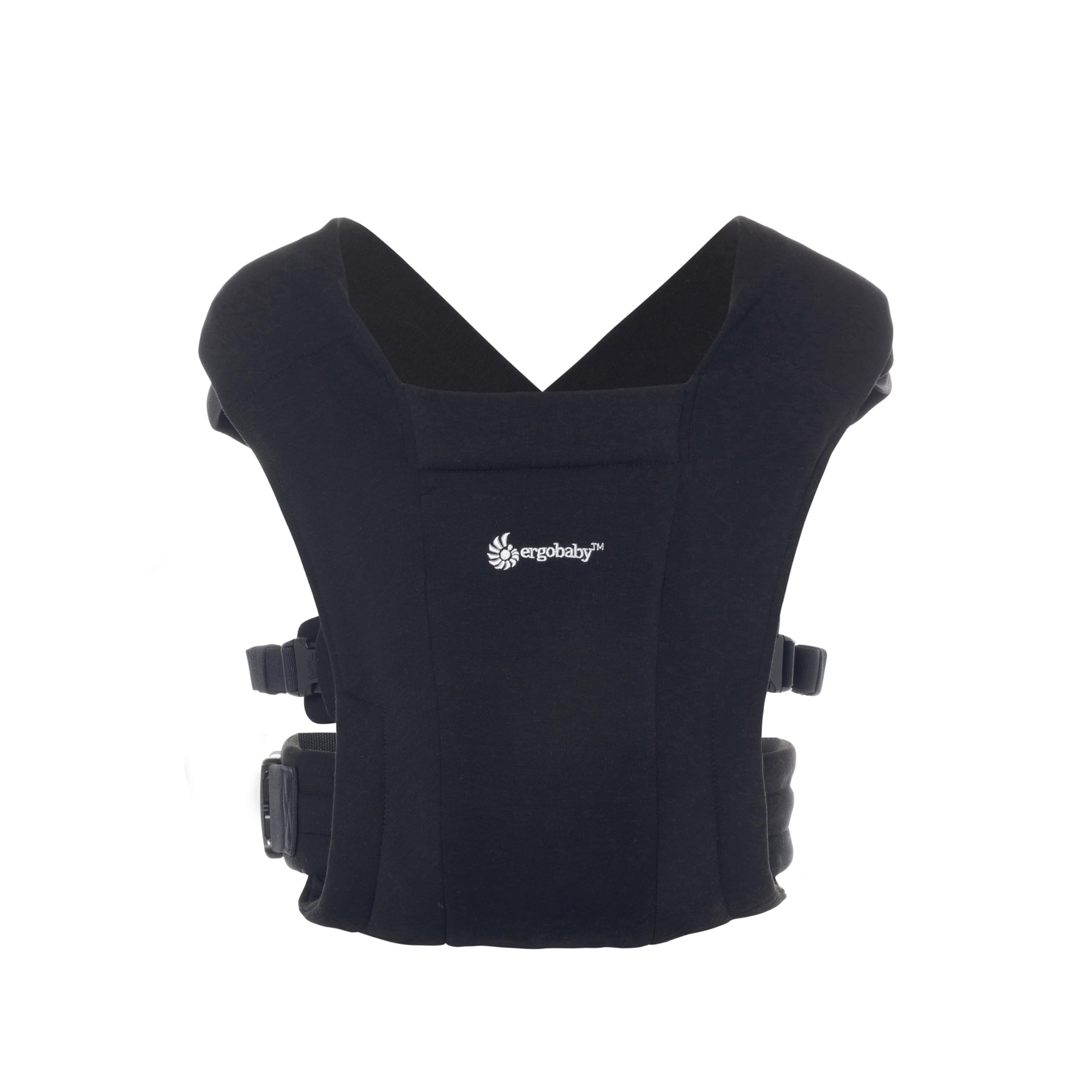 Ergobaby Embrace Marsupio Neonati Ergonomico 0 Mesi, Porta Bebe Extra Morbido ed Ultraleggero, Pure Black